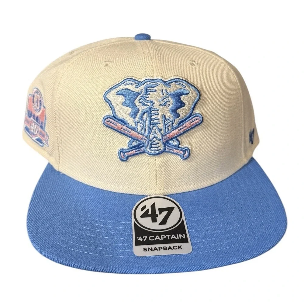 Anaheim Angels '47 Captain Snapback Hat NWT 40th Anniversary Pink‎ UV OSFA